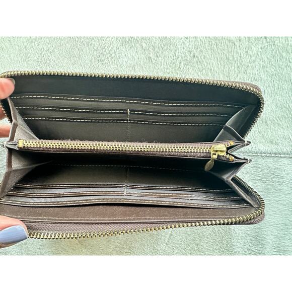 Burberry Blue Label Plaid Zip Around Long Wallet - Picture 12 of 13